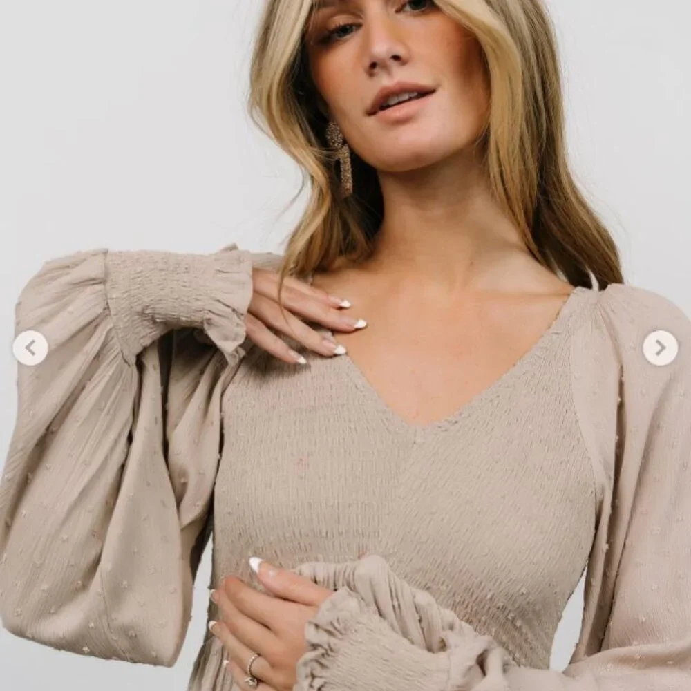 Baltic Born Beige Maxi Dress - Picture 2 of 16